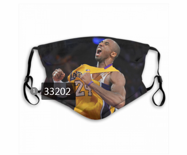 2021 NBA Los Angeles Lakers #24 kobe bryant 33202 Dust mask with filter->nba dust mask->Sports Accessory
